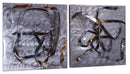 Walls Metal Wall Decor - 24" X 10" X 24" Metallic Multi Color Metal Steel Swirls On Plaque Square Wall Panel Se HomeRoots