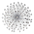 Walls Metal Wall Decor - 24" X 5" X 24" Silver Acrylic Burst Wall Decor HomeRoots