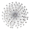 Walls Metal Wall Decor - 24" X 5" X 24" Silver Acrylic Burst Wall Decor HomeRoots