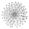 Walls Metal Wall Decor - 24" X 5" X 24" Silver Acrylic Burst Wall Decor HomeRoots