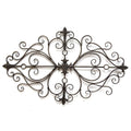 Walls Metal Wall Decor - 25" X 0.5" X 36" Black Traditional Scroll Wall Decor HomeRoots