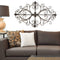 Walls Metal Wall Decor - 25" X 0.5" X 36" Black Traditional Scroll Wall Decor HomeRoots