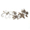 Walls Metal Wall Decor - 26" X 0.75" X 10" Silver Floral River Bend Wall Decor HomeRoots