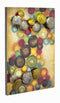 Walls Metal Wall Decor - 26" X 4" X 18" Metallic Multi Color Metal Small Vertical Wall Panel With D Metal Circles HomeRoots