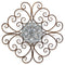 Walls Metal Wall Decor - 28" X 0.5" X 28" Bronze Scroll Medallion Wall Decor HomeRoots