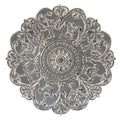 Walls Metal Wall Decor - 28" X 0.75" X 28" Gray Medallion Wall Decor HomeRoots