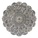 Walls Metal Wall Decor - 28" X 0.75" X 28" Gray Medallion Wall Decor HomeRoots