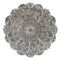 Walls Metal Wall Decor - 28" X 0.75" X 28" Gray Medallion Wall Decor HomeRoots