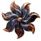 Walls Metal Wall Decor - 29" X 2" X 29" Copper And Pewter Metal Large Flower Wall D√©cor HomeRoots