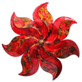 Walls Metal Wall Decor - 29" X 2" X 29" Copper, Red And Gold Metal Large Flower Wall D√©cor HomeRoots