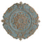 Walls Metal Wall Decor - 30.5" X 0.05" X 30.5" Blue European Medallion Wall Decor HomeRoots