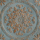 Walls Metal Wall Decor - 30.5" X 0.05" X 30.5" Blue European Medallion Wall Decor HomeRoots