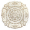 Walls Metal Wall Decor - 30.5" X 0.5" X 30.5" White European Medallion Wall Decor HomeRoots