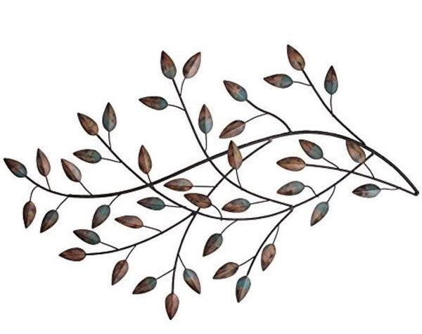 Walls Metal Wall Decor - 32" X 1" X 20" Multi-color Blowing Leaves Wall Decor HomeRoots