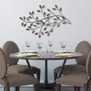 Walls Metal Wall Decor - 32" X 1" X 20" Multi-color Blowing Leaves Wall Decor HomeRoots
