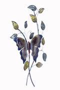 Walls Metal Wall Decor - 34" X 3" X 19" Metallic Multi Color Metal Large Butterfly On Branches Wall Decor HomeRoots