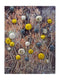 Walls Metal Wall Decor - 34" X 5" X 27" Metallic Multi Color Metal Vertical Wall Panel With D Metal Circles And Stems HomeRoots