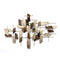 Walls Metal Wall Decor - 35.5" X 2" X 23.5" Multi-color Modern Mosaic Wall Decor HomeRoots