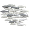 Walls Metal Wall Decor - 36.75" X 2" 26.25" Gray School Of Fish Wall Decor HomeRoots