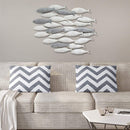 Walls Metal Wall Decor - 36.75" X 2" 26.25" Gray School Of Fish Wall Decor HomeRoots