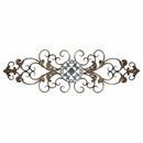Walls Metal Wall Decor - 36" X 0.5" X 11.5" Champagne Traditional Scroll Wall Decor HomeRoots