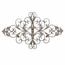 Walls Metal Wall Decor - 36" X 0.75" X 21.75" Champagne Ornate Scroll Wall Decor HomeRoots