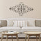 Walls Metal Wall Decor - 36" X 0.75" X 21.75" Champagne Ornate Scroll Wall Decor HomeRoots