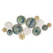 Walls Metal Wall Decor - 38.58" X 2.56" X 18.5" Multi-color Textured Plates Metal Wall Decor HomeRoots
