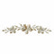 Walls Metal Wall Decor - 38" X 0.75" X 8" Champagne Flower Over The Door Wall Decor HomeRoots