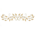Walls Metal Wall Decor - 40" X 0.75" X 11" Brushed Gold Over The Door Scroll Wall Decor HomeRoots