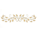 Walls Metal Wall Decor - 40" X 0.75" X 11" Brushed Gold Over The Door Scroll Wall Decor HomeRoots