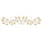 Walls Metal Wall Decor - 40" X 0.75" X 11" Brushed Gold Over The Door Scroll Wall Decor HomeRoots