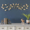 Walls Metal Wall Decor - 40" X 0.75" X 11" Brushed Gold Over The Door Scroll Wall Decor HomeRoots