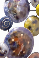 Walls Metal Wall Decor - 41" X 6" X 26" Metallic Multi Color Metal Floating Circles Wall D√©cor HomeRoots