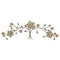 Walls Metal Wall Decor - 43.5" X 1.25" X 14.5" Wood Flower Over The Door Wall Decor HomeRoots
