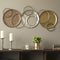 Walls Metal Wall Decor - 47.24" X 1.18" X 22.75" Textured Silver Metal Wall Decor HomeRoots