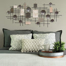 Walls Metal Wall Decor - 53.15" x 2.36" X 23.62" Large Modern Industrial Wall Decor HomeRoots