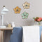 Walls Metal Wall Decor - 8.25" X 1" X 8.25" 3Pcs Rustic Flower Wall Decor HomeRoots
