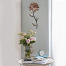 Walls Metal Wall Decor - 8.66" X 0.98" X 21.46" Pink and Green Romantic Flower Stem Wall Decor HomeRoots