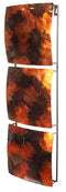 Walls Metal Wall Decor - 8" X 2'.75" X 24'.5" Copper, Brown And Gold Metal Vertical 3-Panel Metal Wall Decor HomeRoots