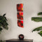 Walls Metal Wall Decor - 8" X 2'.75" X 24'.5" Copper, Red And Gold Metal Vertical 3-Panel Metal Wall Decor HomeRoots