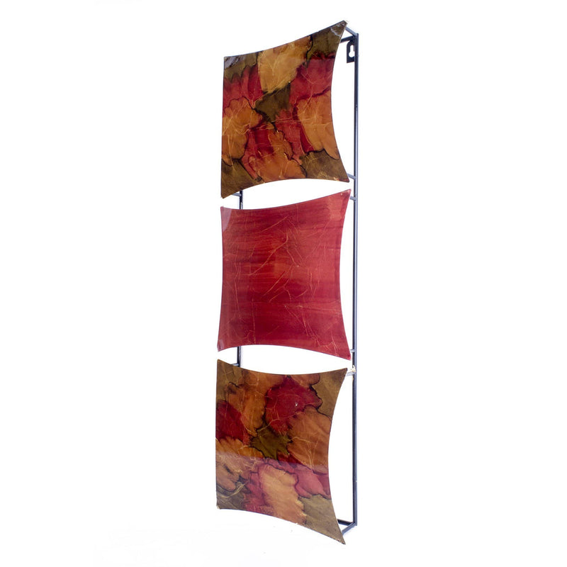 Walls Metal Wall Decor - 8" X 2'.75" X 24'.5" Copper, Red and Gold Metal Vertical Panel Wall Decor HomeRoots