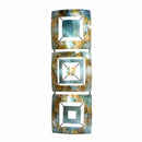 Walls Metal Wall Decor - 8" X 2'.75" X 25" Turquoise, Copper and Bronze Metal Vertical Panel Wall Decor HomeRoots