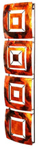 Walls Metal Wall Decor - 8" X 2'.75" X 32'.5" Copper, Brown And Orange Metal Vertical Panel Wall Decor HomeRoots