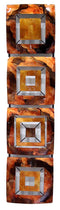 Walls Metal Wall Decor - 8" X 2'.75" X 32'.5" Copper, Brown And Orange Metal Vertical Panel Wall Decor HomeRoots