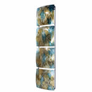 Walls Metal Wall Decor - 8" X 2'.75" X 32" Turquoise, Copper and Bronze Metal Vertical Panel Wall Decor HomeRoots