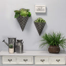 Walls Metal Wall Decor - Bucket Wall Planters Set of 2 HomeRoots