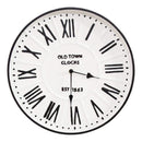 Walls Modern Wall Clock - 16" X 1.97" X 16" Black White Metal Plastic Wall Clock HomeRoots