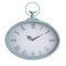 Walls Modern Wall Clock - 18.31" X 1.97" X 18.5" Light Blue Shabby Wall Clock HomeRoots