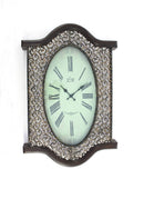 Walls Modern Wall Clock - 20" x 30.5" x 2.5" Brown, Bronze, Vintage -Wall Clock HomeRoots